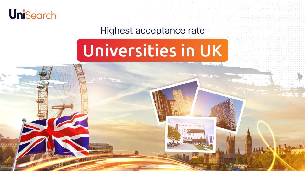 UniSearch - Highest Acceptance Rate Universities in the UK in 2023